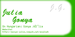 julia gonya business card
